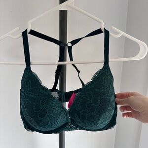 La SENZA Dark green Lace Bra